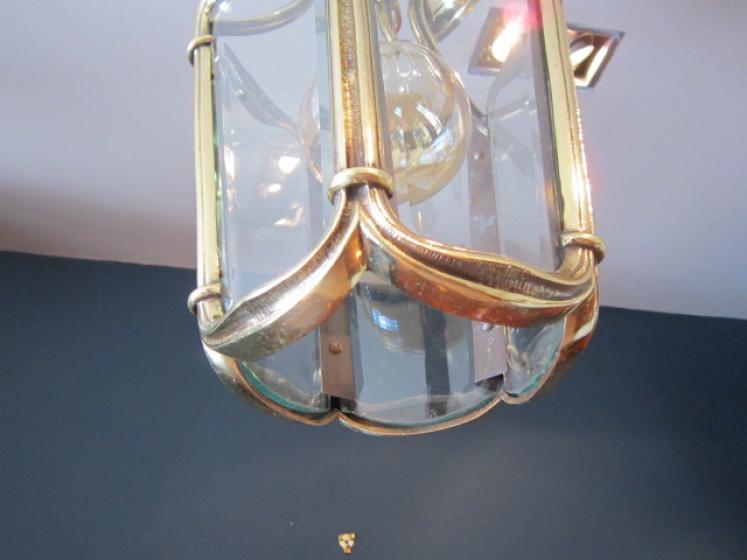 Top Quality Edwardian Brass Rococo Hall Lantern - Image 2