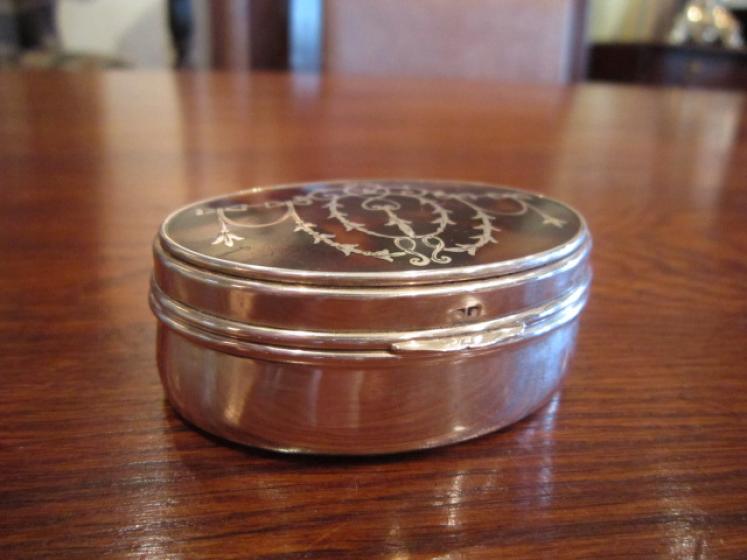High Quality Edwardian Silver & Tortoiseshell Trinket Box - Image 4