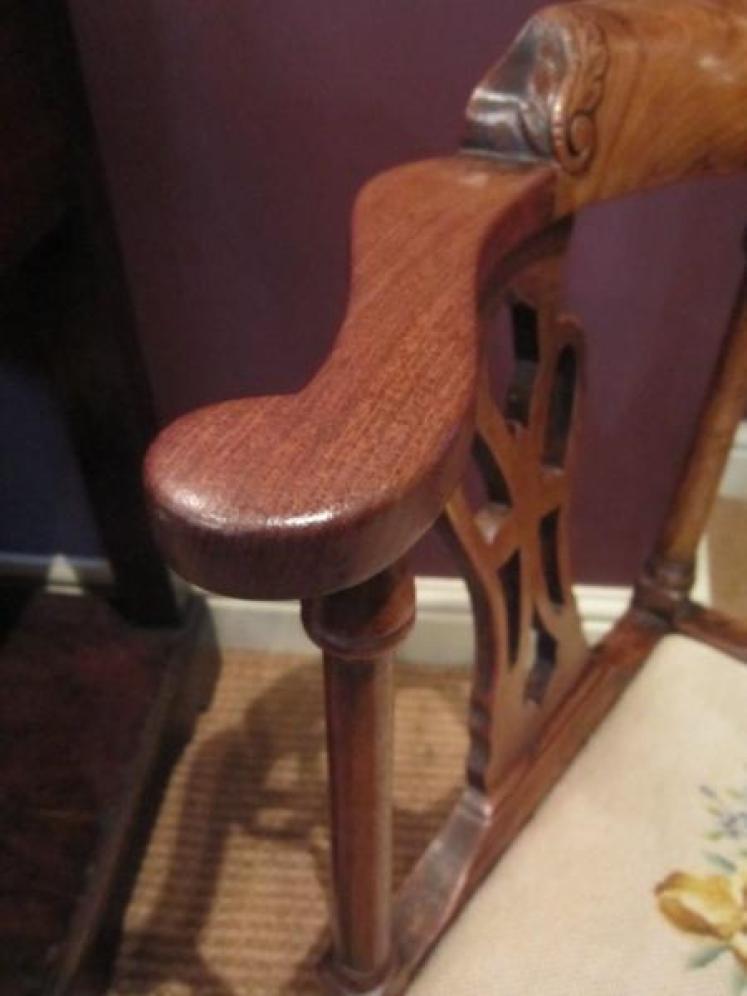 George III Period Mahogany Child's Corner Armchair - Image 5