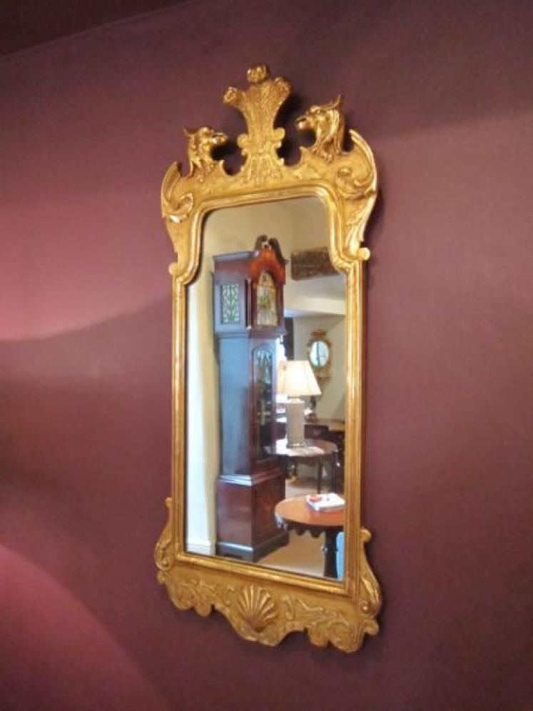 Superb Regency Period Parcel Gilt Mirror - Image 1