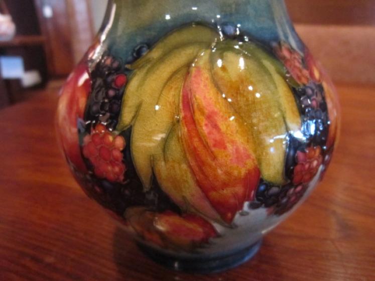 Rare Moorcroft Leaf & Blackberries Flambe Vase - Image 3