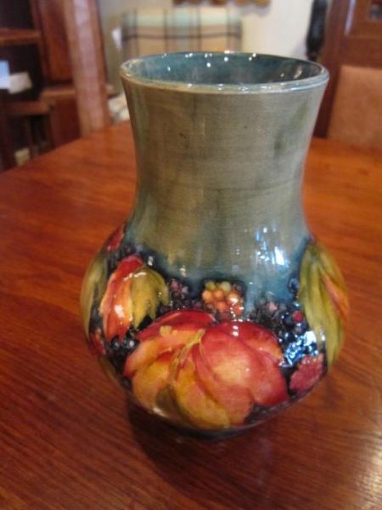 Rare Moorcroft Leaf & Blackberries Flambe Vase - Image 5