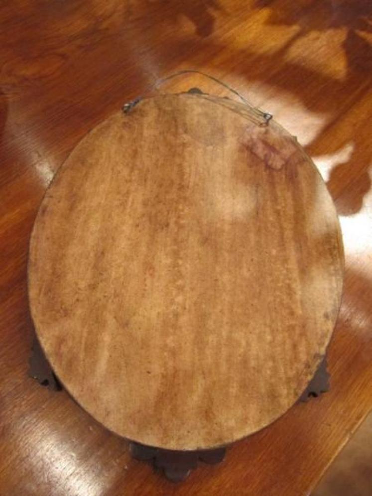 Decorative Mid Victorian Mahogany Oval Mirror - Image 5