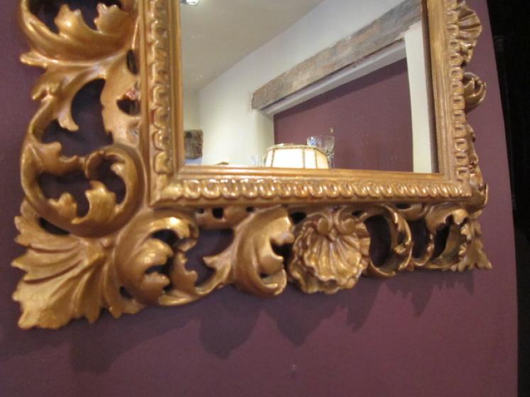 Decorative 19th Century Plaster Gilt Rococo Mirror - Image 2