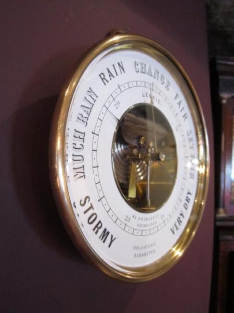 Large Victorian Skeletonised Edinburgh Marine Barometer - Image 2