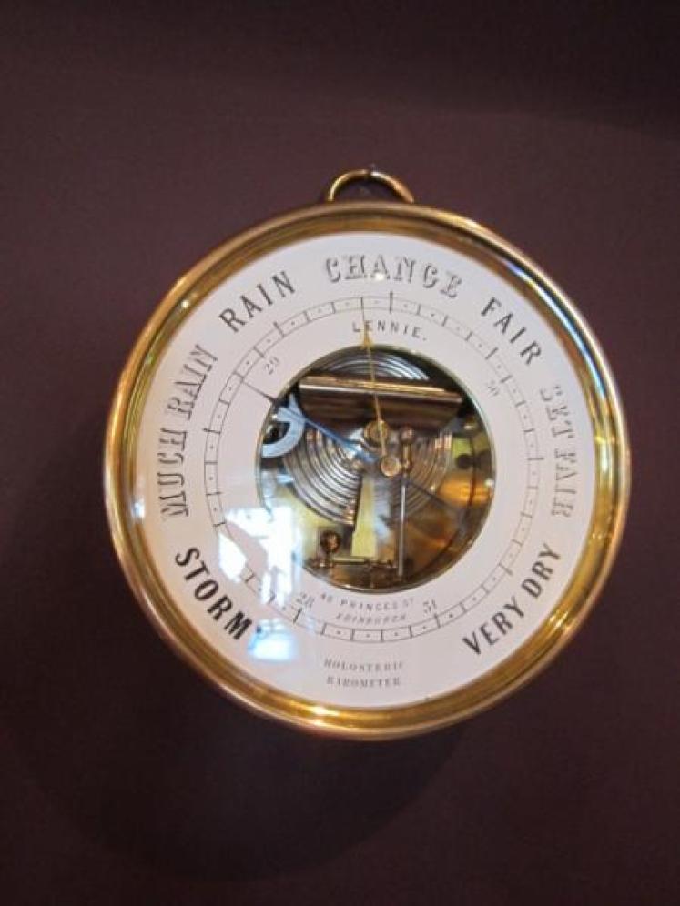 Large Victorian Skeletonised Edinburgh Marine Barometer - Image 5