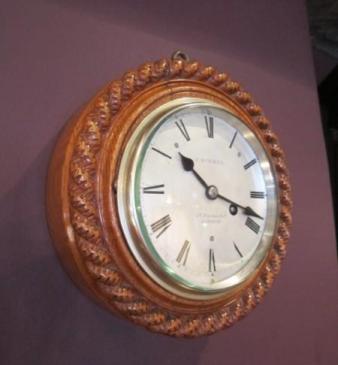 Top Quality Victorian London 8 Day Ships Clock