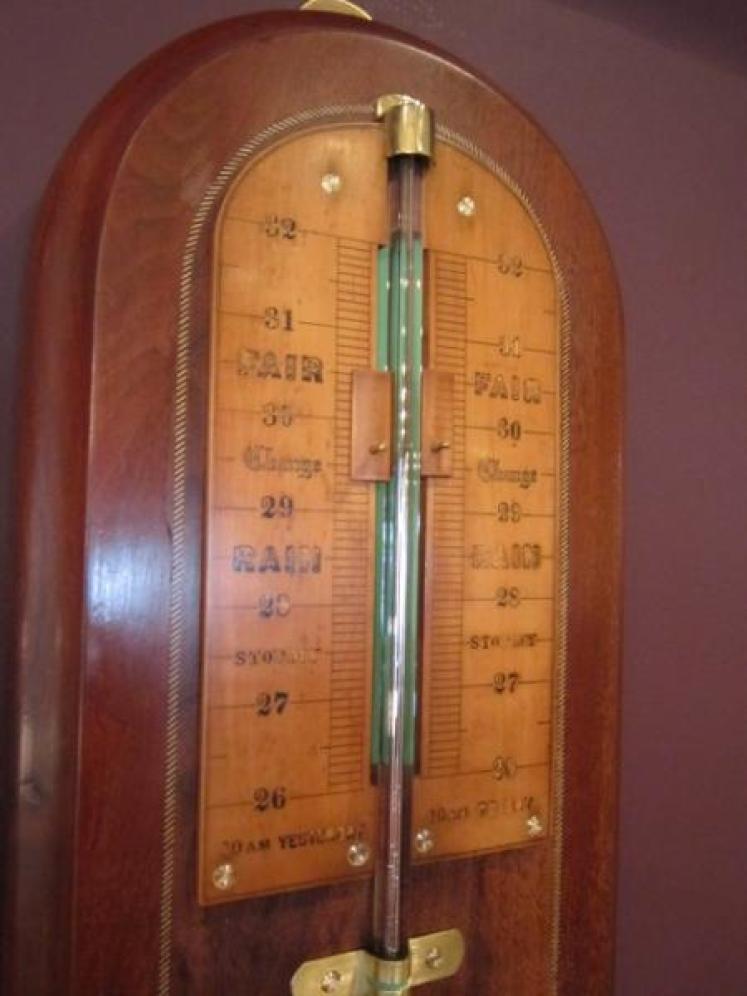 Fine Mid Victorian Inlaid Weather Station - Image 2