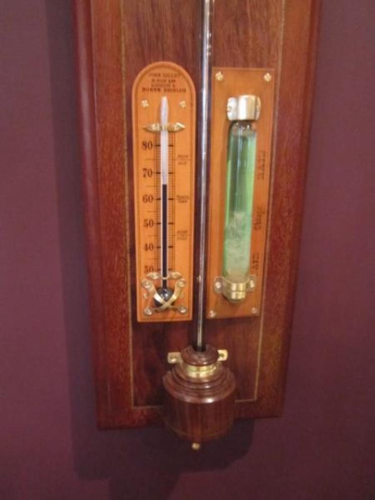 Fine Mid Victorian Inlaid Weather Station - Image 3