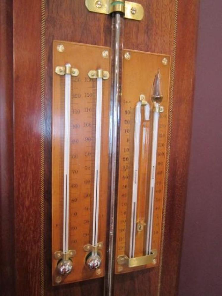 Fine Mid Victorian Inlaid Weather Station - Image 4