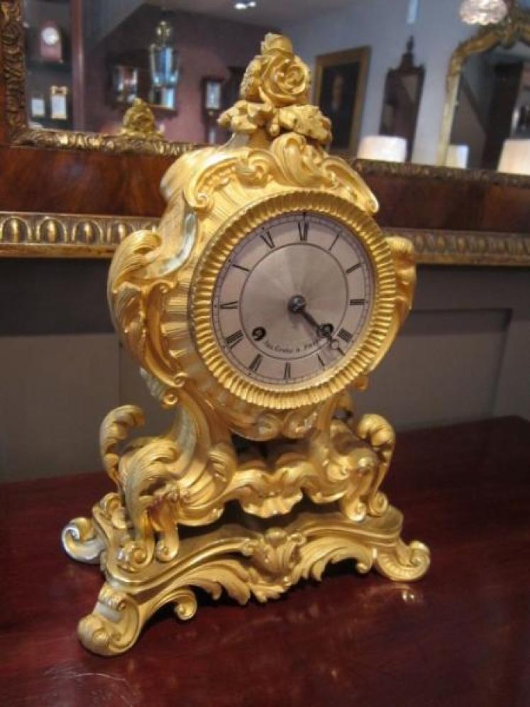 Top Quality 19th Century Gilt Ormolu Mantel Clock - Image 1