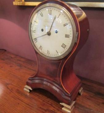 Fine George III Period Sheraton Inlaid Fusee Bracket Clock