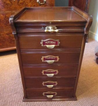 Top Quality Victorian Mahogany File Chest
