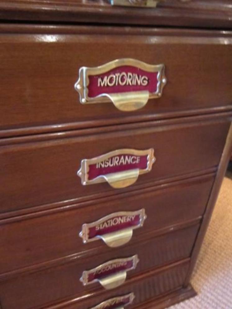 Top Quality Victorian Mahogany File Chest - Image 3