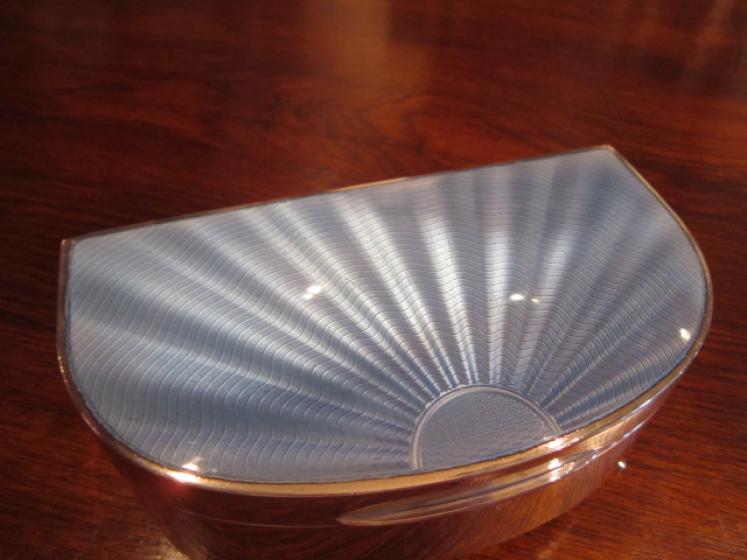 Superb George V Silver & Guillouche Enamel Jewel Box - Image 2
