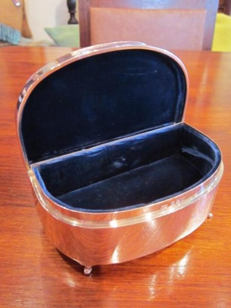 Superb George V Silver & Guillouche Enamel Jewel Box - Image 4
