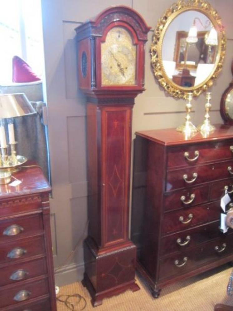 Outstanding Late 19th Century Inlaid Grandmother Clock - Image 1