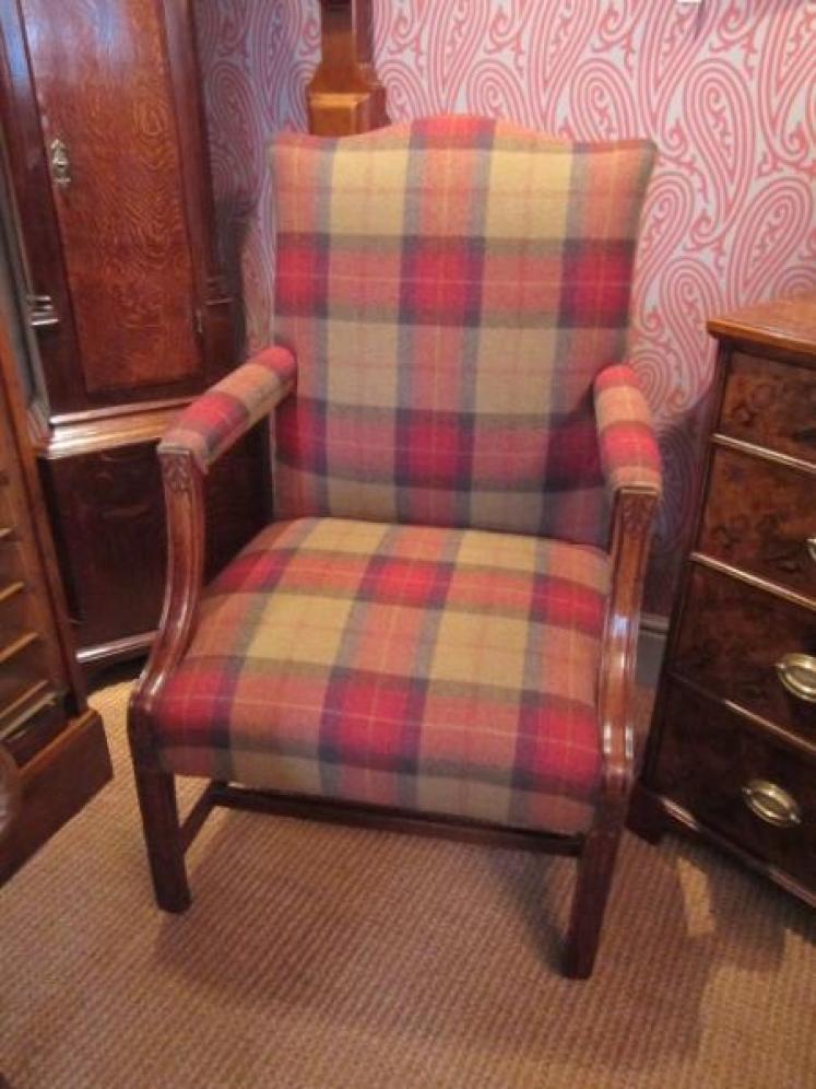 Top Quality Early Victorian Oak Gainsborough Armchair - Image 1