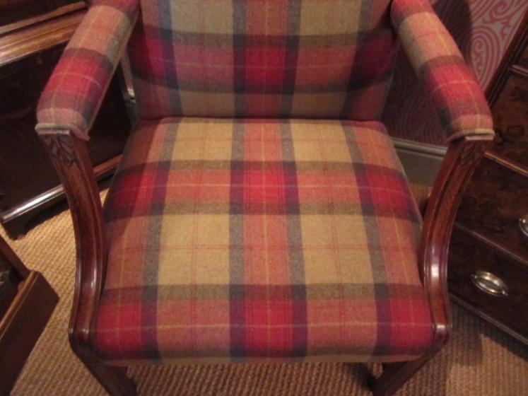 Top Quality Early Victorian Oak Gainsborough Armchair - Image 4