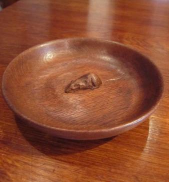 Early Mouseman Small Oak Bowl