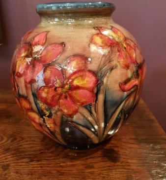 Moorcroft 1920`s  Freesia Flambe Vase 