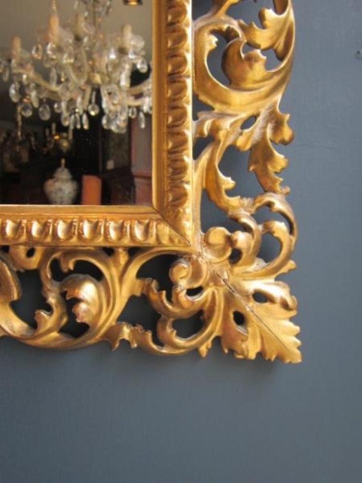 Top Quality Victorian Timber Gilt Wall Mirror - Image 5