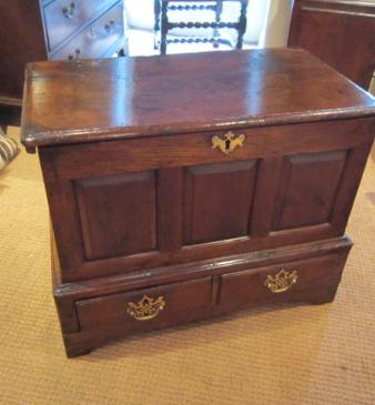 Original George II Period Oak Coffer Bach