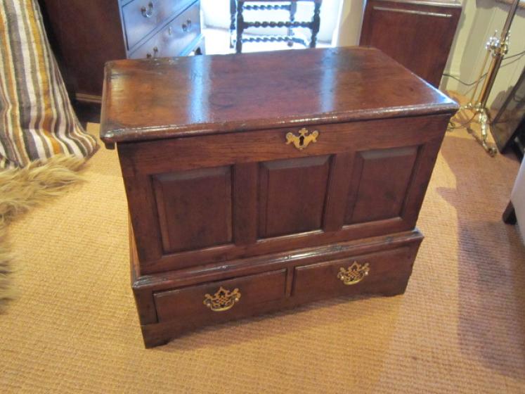 Original George II Period Oak Coffer Bach - Image 1