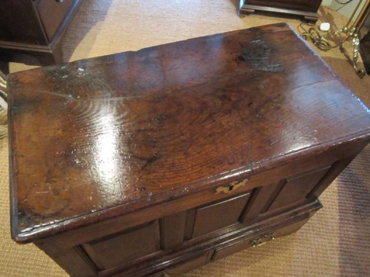 Original George II Period Oak Coffer Bach - Image 3