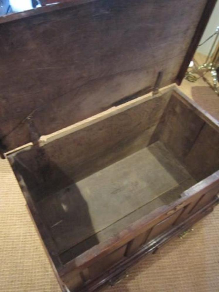 Original George II Period Oak Coffer Bach - Image 4