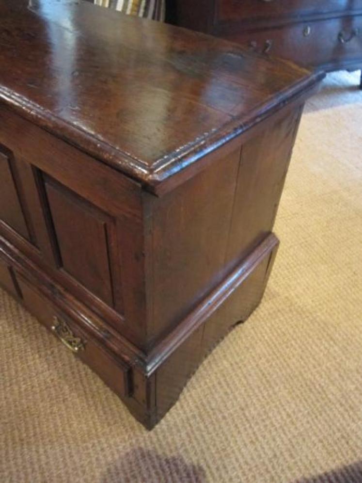Original George II Period Oak Coffer Bach - Image 5