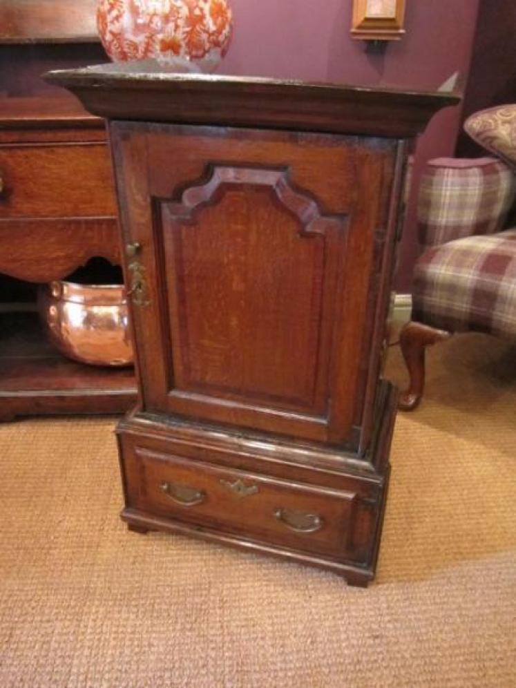 George II Period Fielded Panel Spice Cupboard - Image 1