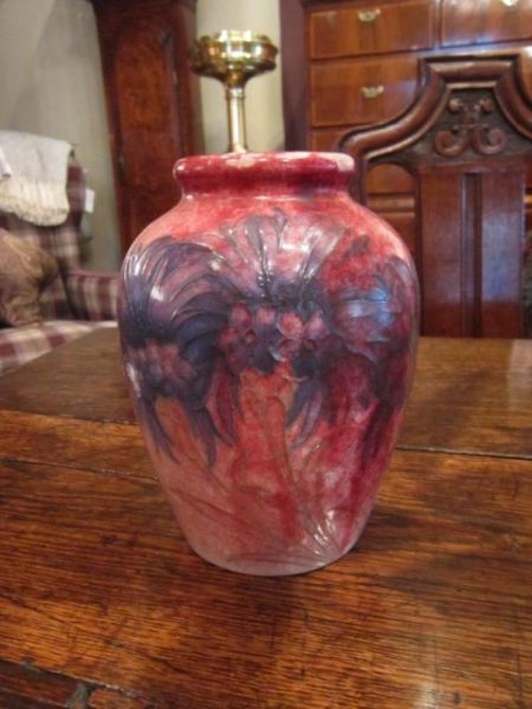 Rare & Unusual Moorcroft Flambe Cornflower Vase - Image 1