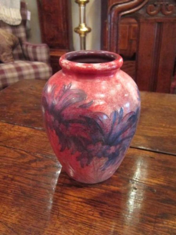 Rare & Unusual Moorcroft Flambe Cornflower Vase - Image 4