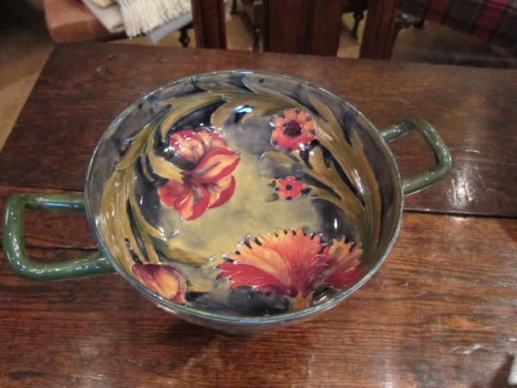 Stunning Moorcroft Spanish Pedestal Bowl - Image 2