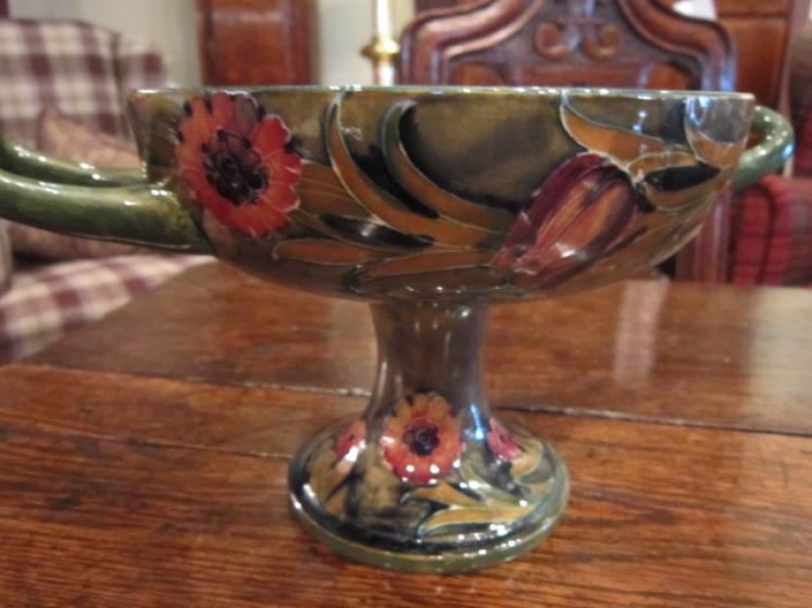 Stunning Moorcroft Spanish Pedestal Bowl - Image 5