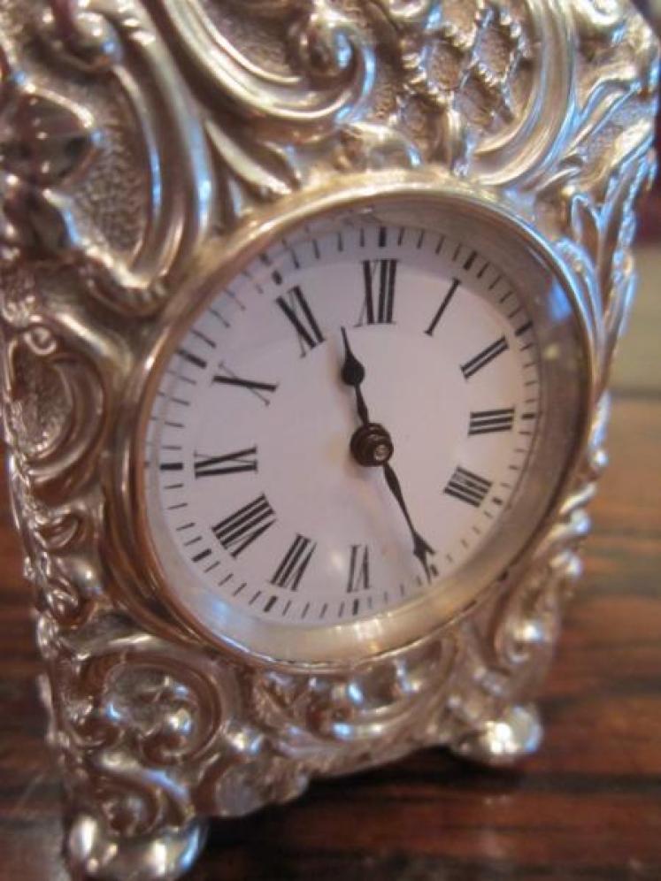 Top Quality Victorian Chester Silver Carriage Clock - Image 2
