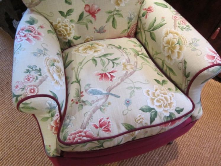 Very Comfortable Victorian Upholstered Easy Armchair - Image 3