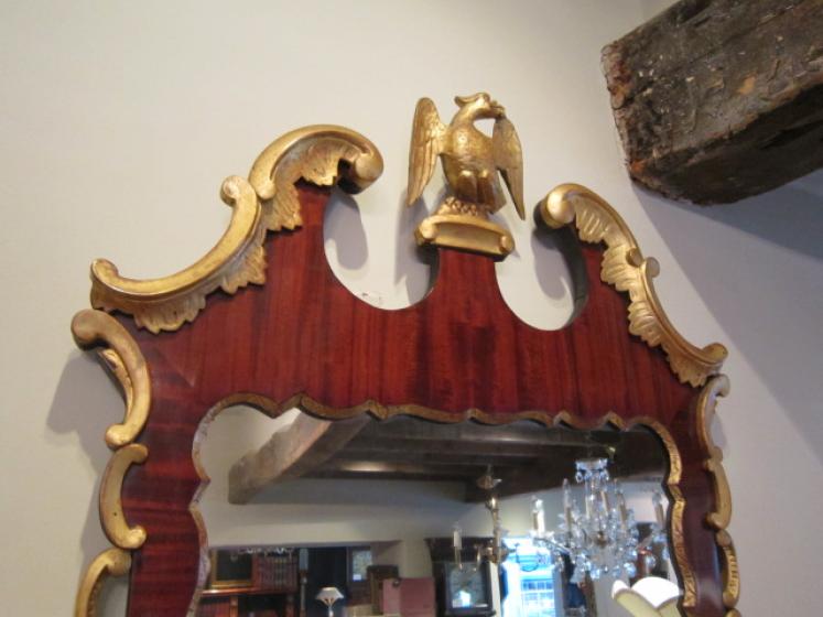 Superb George III Period Mahogany & Timber Gilt Mirror - Image 2
