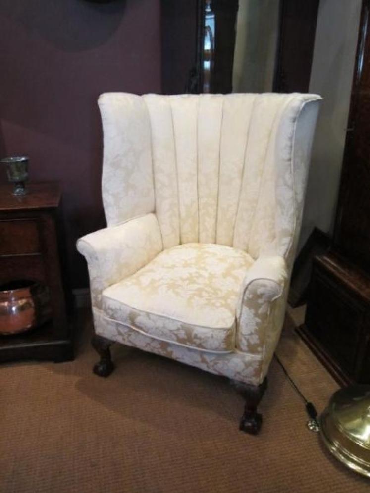 Stunning Mid Victorian Porter's Hall Wing Armchair - Image 1
