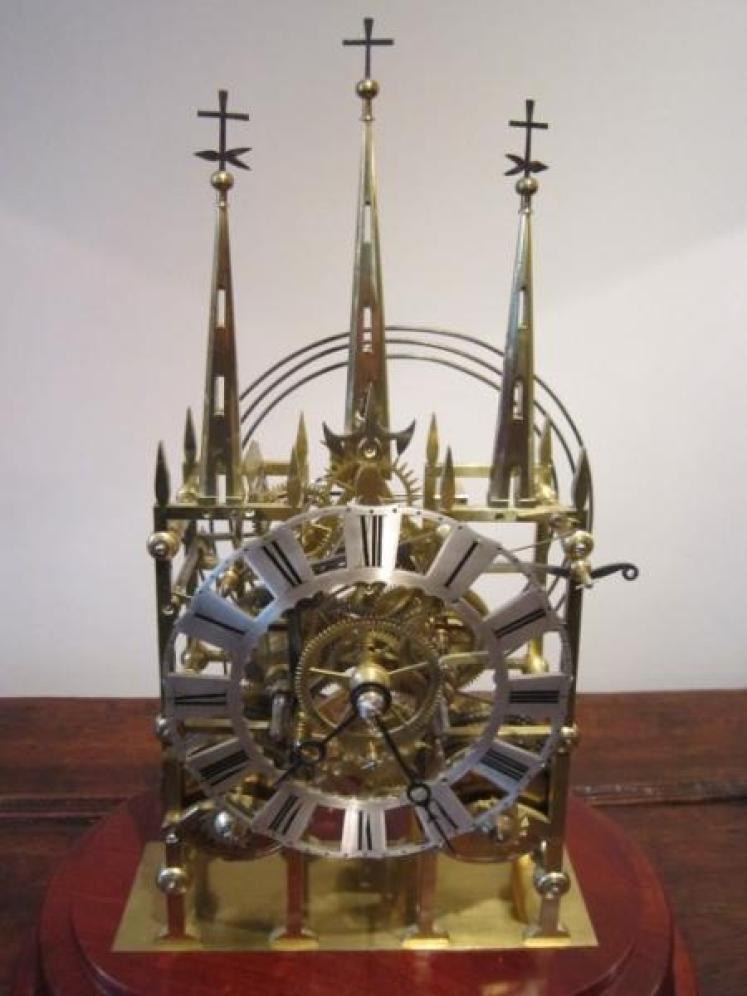 Impressive Early Victorian Double Fusee Skeleton Clock - Image 2