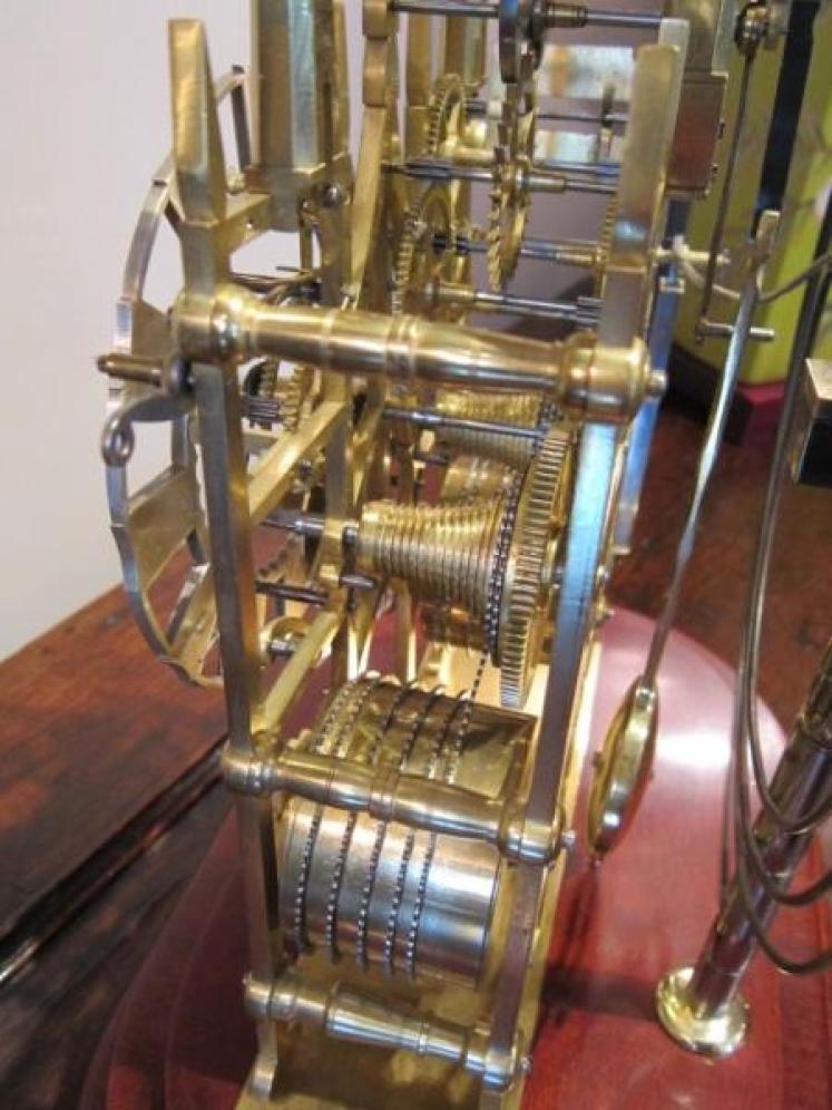 Impressive Early Victorian Double Fusee Skeleton Clock - Image 5