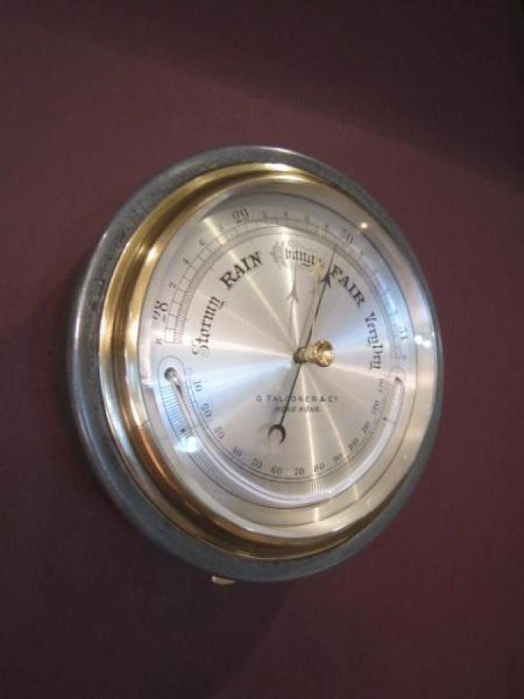Superior Victorian Polished Steel Marine Barometer - Image 1