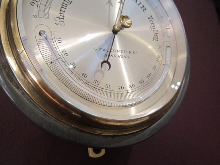 Superior Victorian Polished Steel Marine Barometer - Image 3