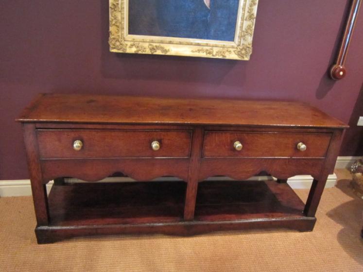 Superb George II Period Oak Pot Board Dresser - Image 1