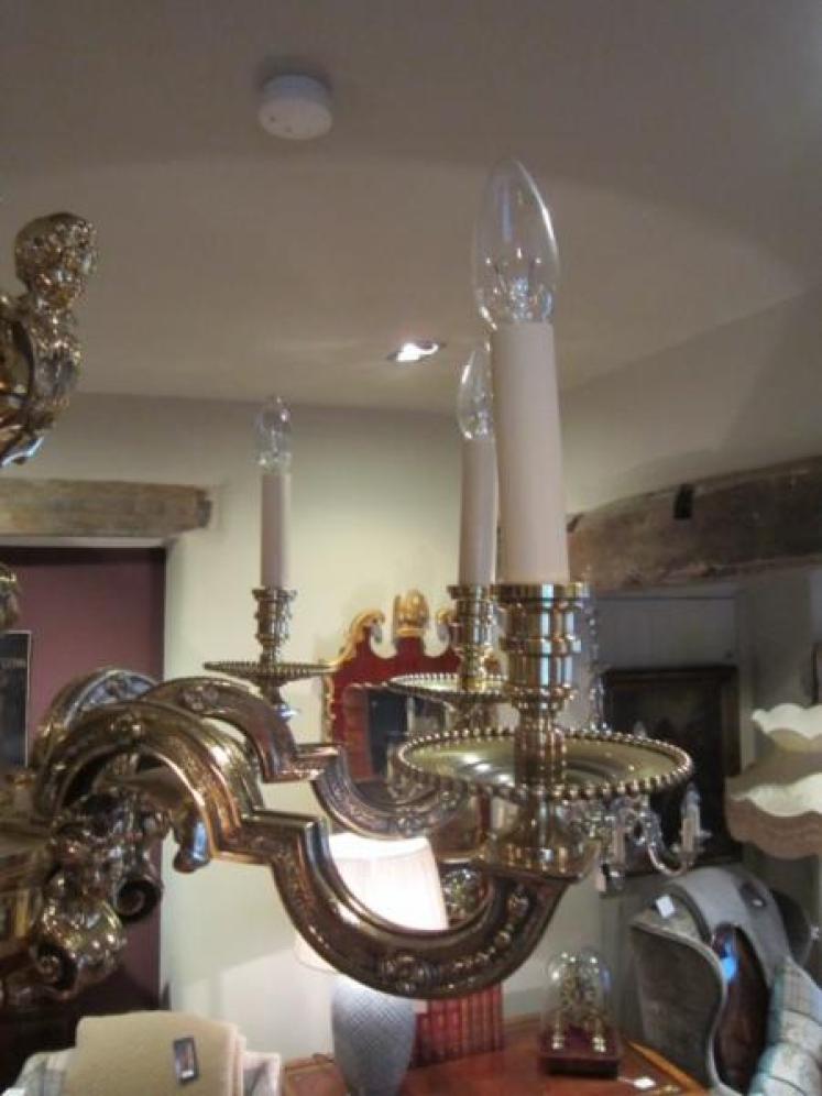 Stunning 19th Century Bronze Louis XIV Style Chandelier - Image 4