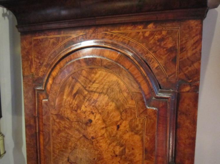 Impressive George II Burr Walnut London Longcase Clock - Image 4