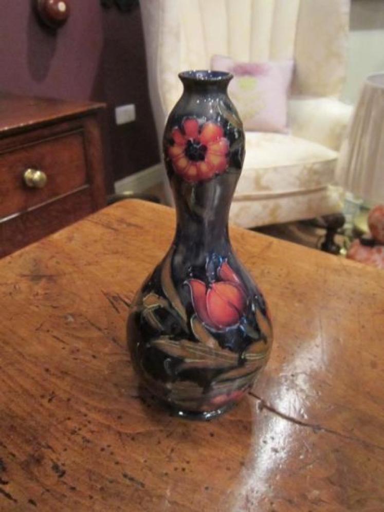 Early Moorcroft Spanish on Ochre Ground Vase - Image 1