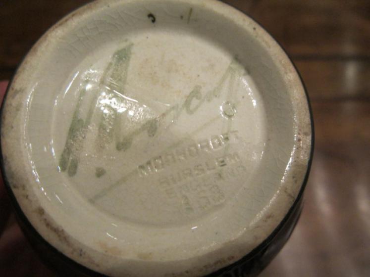 Early Moorcroft Spanish on Ochre Ground Vase - Image 5