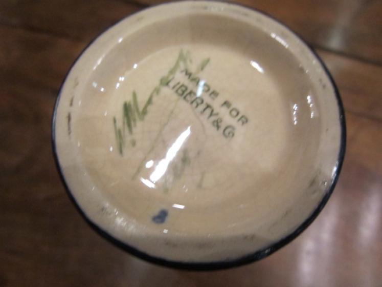 Art Nouveau Moorcroft Tulip on Celadon Liberty's Vase - Image 3